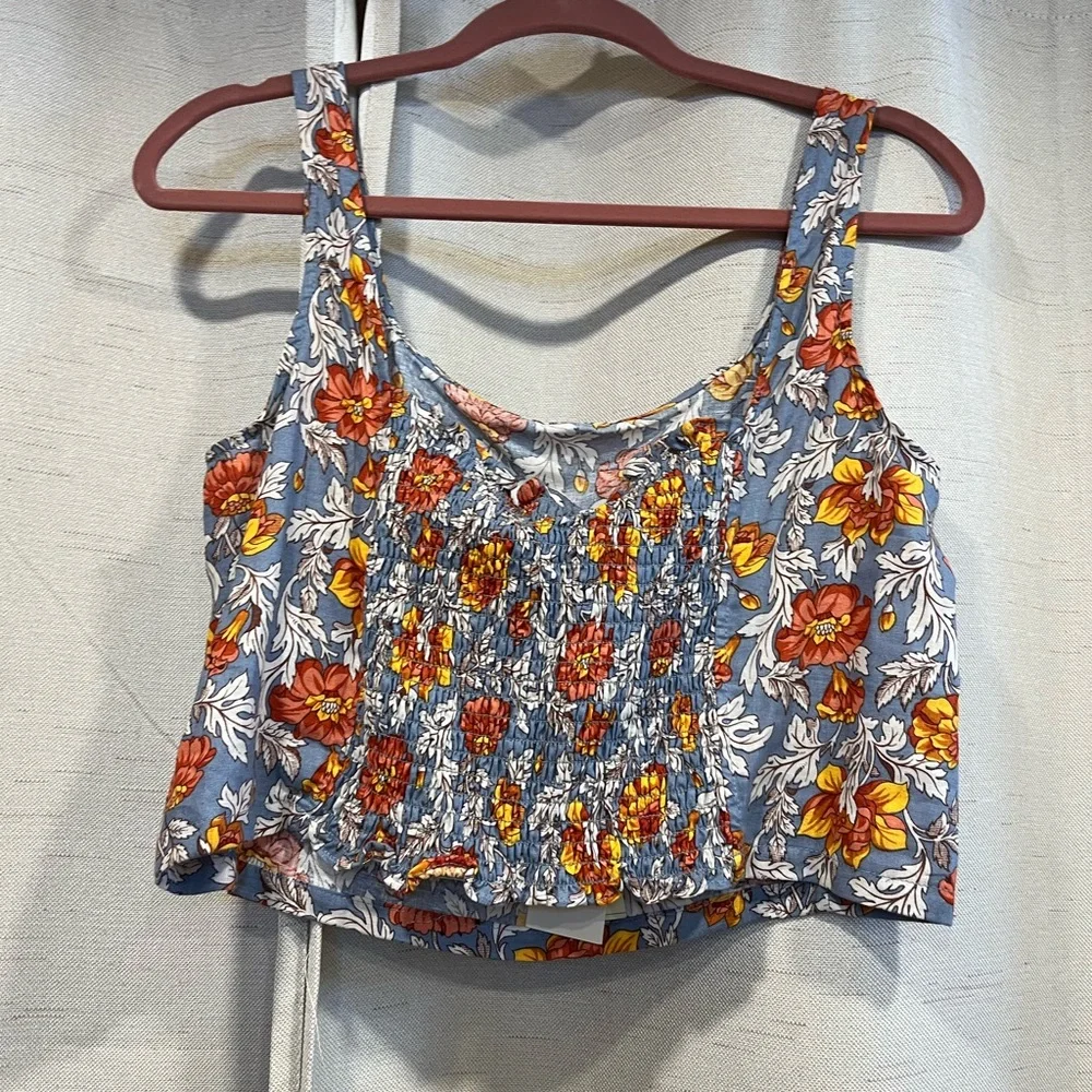 Rachel Zoe Floral Crop Tank size small NWT - Picture 2 of 4